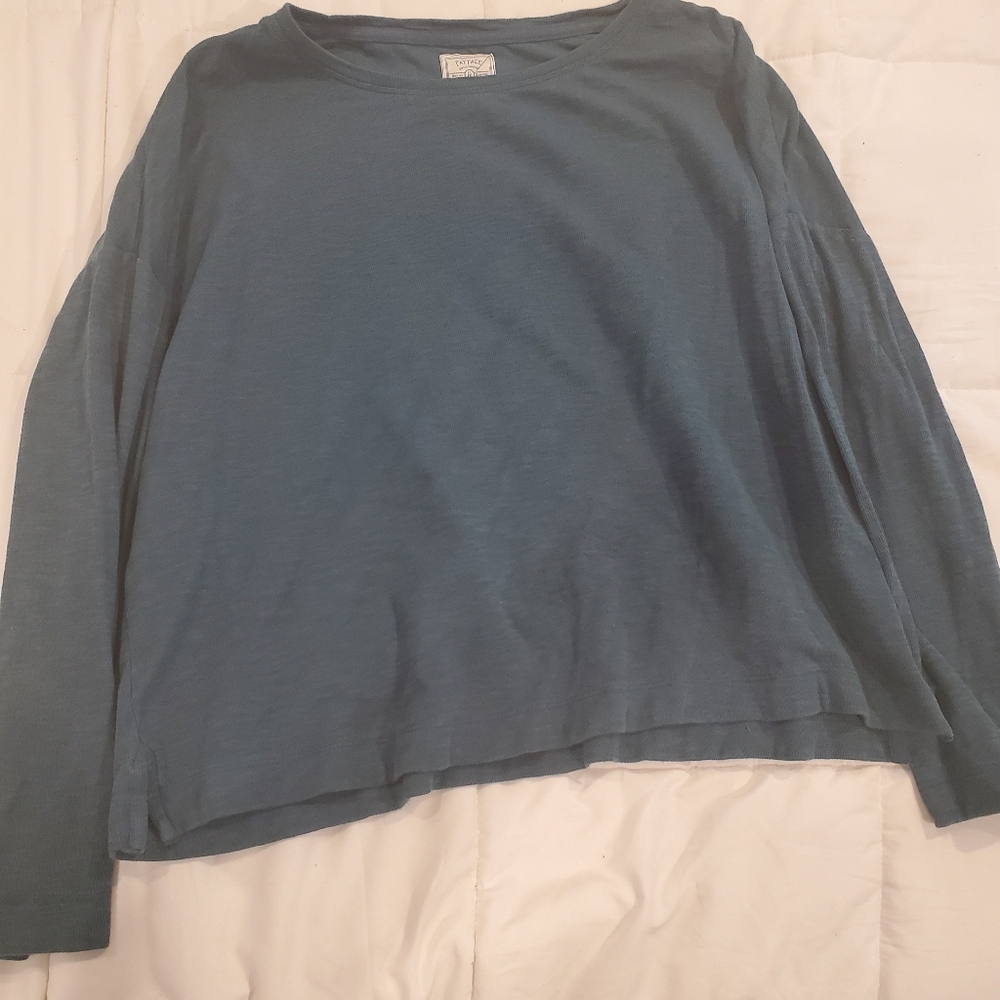 Turquoise Long Sleeve Cropped Style Fat Face Size 10